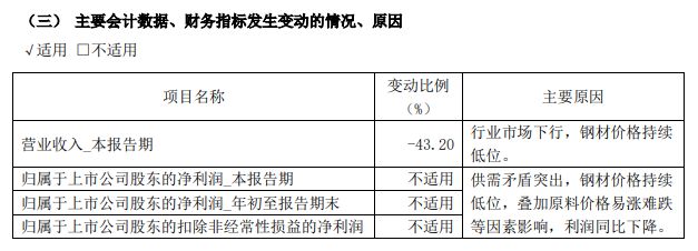 安阳钢铁2024年前三季度净利润-2176亿元(图2)