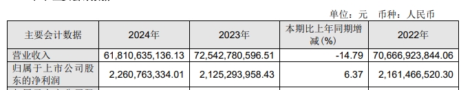 南钢股份：2024年实现净利润2261亿元2025年计划钢材产量990万吨(图1)